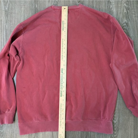 Comfort Colors Crimson Iowa State University Crewneck Sweatshirt Sz XL Oversized - Picture 7 of 7